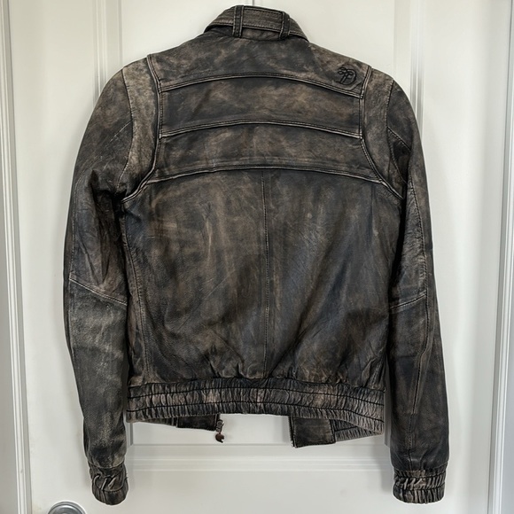 Tom Tailor Leather Bomber Jacket - Picture 8 of 9